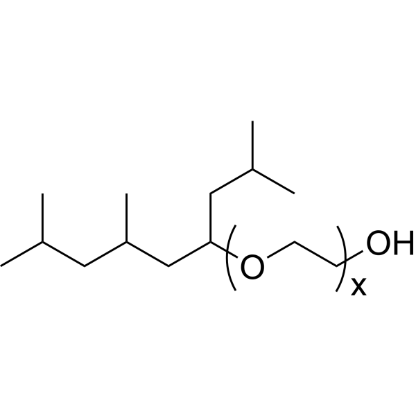 Polyethylene glycol trimethylnonyl ether Chemical Structure