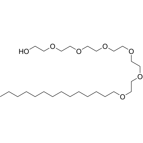 Hexaethylene glycol monotetradecyl ether Chemical Structure