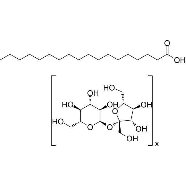 Alpha-d-Glucopyranoside, beta-d-fructofuranosyl, octadecanoate Chemical Structure