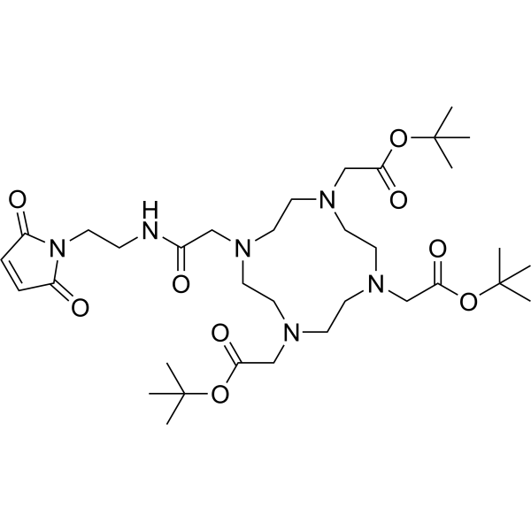 Maleimido-mono-amide-DOTA-tris(t-Bu ester) Chemical Structure