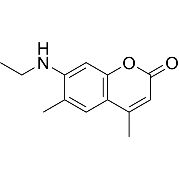 4,6-Dimethyl-7-ethylaminocoumarin Chemical Structure