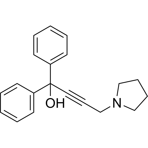 1,1-Diphenyl-4-(pyrrolidin-1-yl)but-2-yn-1-ol Chemical Structure