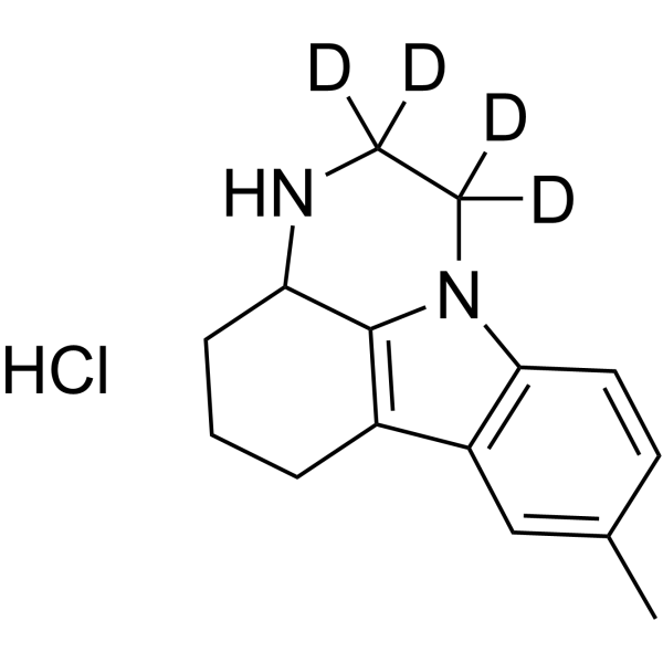 Pirlindole-d<sub>4</sub> hydrochloride Chemical Structure