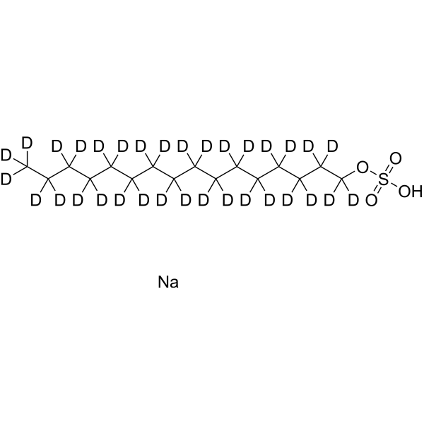 Sodium hexadecyl sulfate-d<sub>33</sub> Chemical Structure