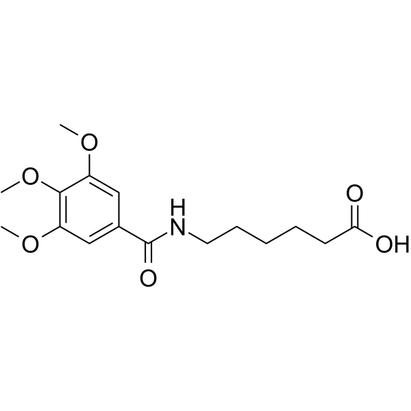 6-(3,4,5-Trimethoxybenzamido)hexanoic acid Chemical Structure