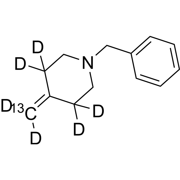 1-Benzyl-4-methylenepiperidine-13C, d6 Chemical Structure