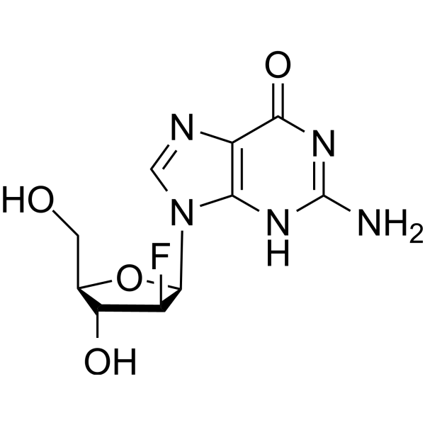 9-β-D-[2'-Fluoro-2'-deoxy-arabinofuranosyl]-guanin