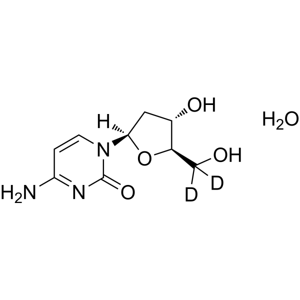 2'-Deoxycytidine-d<sub>2</sub> monohydrate Chemical Structure