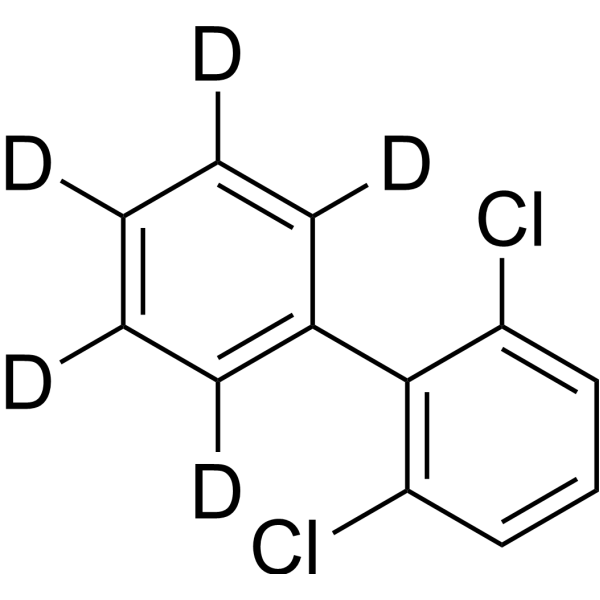 2,6-Dichlorobiphenyl-2′,3′,4′,5′,6′-d<sub>5</sub> Chemical Structure