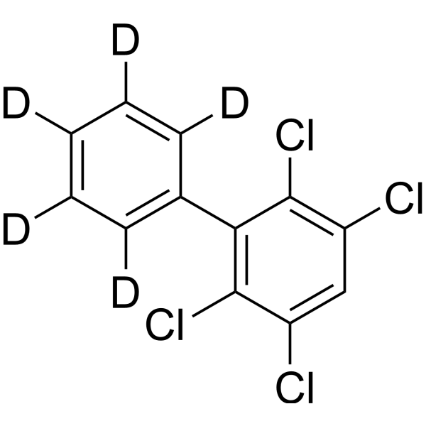 2,3,5,6-Tetrachloro-1,1'-biphenyl-d<sub>5</sub> Chemical Structure