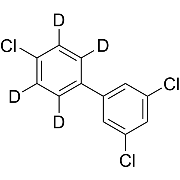 3,4',5-Trichloro-1,1'-biphenyl-d<sub>4</sub> Chemical Structure