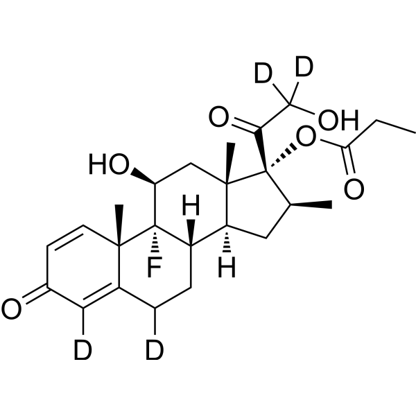 Betamethasone 17-propionate-d<sub>4</sub> Chemical Structure