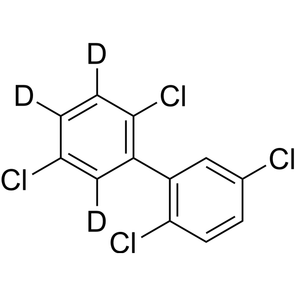 2,2',5,5'-Tetrachloro-1,1'-biphenyl-d<sub>3</sub> Chemical Structure