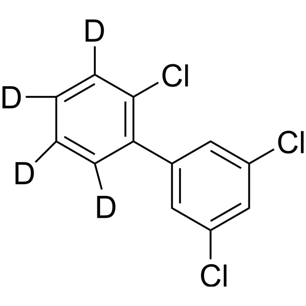 2,3',5'-Trichloro-1,1'-biphenyl-d<sub>4</sub> Chemical Structure