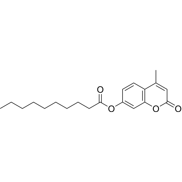 4-Methylumbelliferyl Decanoate Chemical Structure