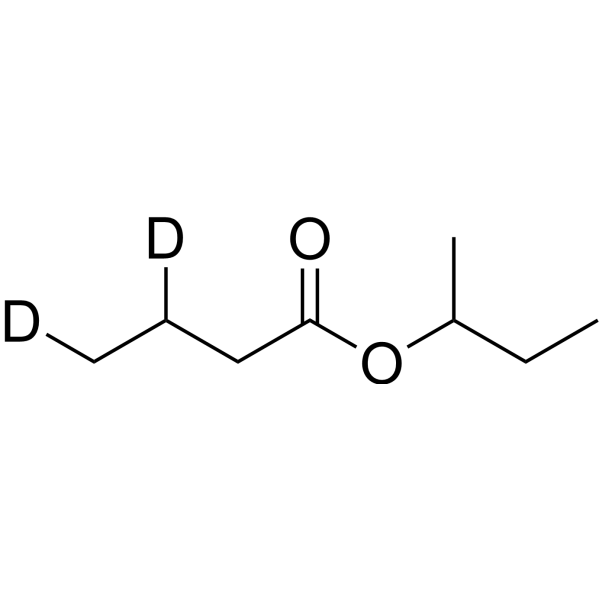 Sec-butyl butyrate-d<sub>2</sub> Chemical Structure