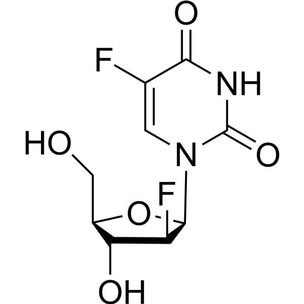 2',5-Difluoro-2'-deoxy-1-arabinosyluracil Chemical Structure