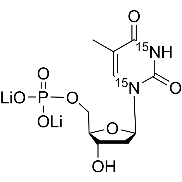 Thymidine 5'-monophosphate-<em>15</em>N2 dilithium