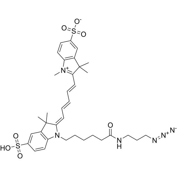 Sulfo-Cy5-N3 Chemical Structure