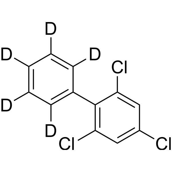 2,4,6-Trichlorobiphenyl-2′,3′,4′,5′,6′-d<sub>5</sub> Chemical Structure