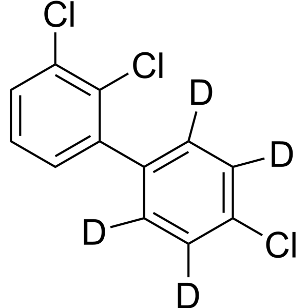 2,3,4'-Trichlorobiphenyl-d<sub>4</sub> Chemical Structure