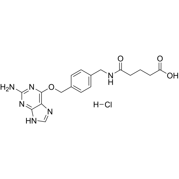 2-Aminopurine-O-Ph-NHCO-C3-COOH hydrochloride Chemical Structure