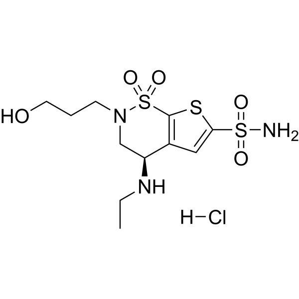 O-Desmethyl Brinzolamide hydrochloride Chemical Structure