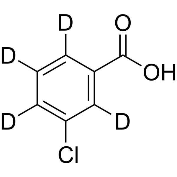3-Chlorobenzoic acid-d<sub>4</sub> Chemical Structure