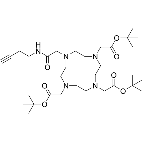 Butyne-DOTA-tris(t-butyl ester) Chemical Structure