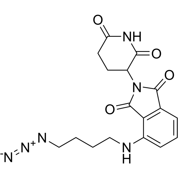 Pomalidomide 4'-alkylC4-azide Chemical Structure