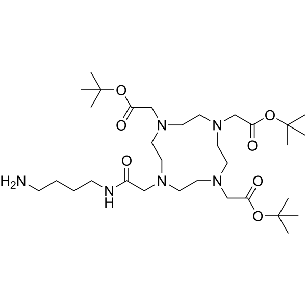 4-Aminobutyl-DOTA-tris(t-butyl ester) Chemical Structure