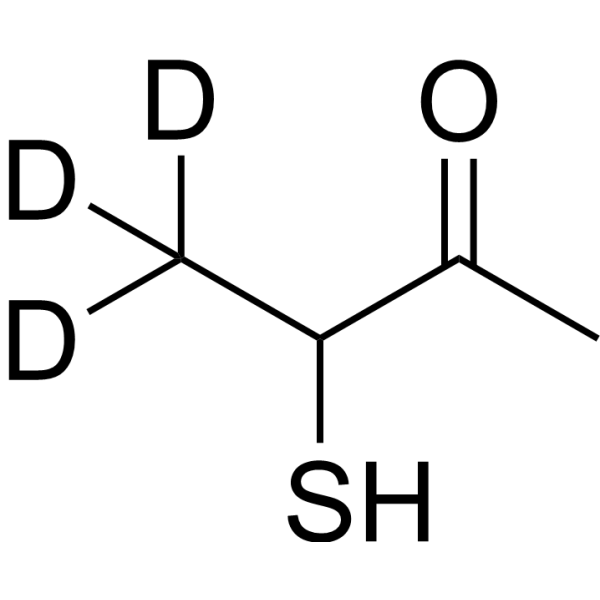 3-Mercapto-2-butanone-d<sub>3</sub Chemical Structure