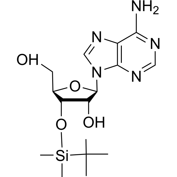 3’-O-t-Butyldimethylsilyladenosine Chemical Structure