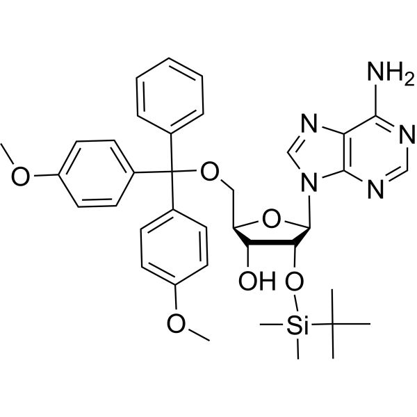 <em>5</em>’-O-(4,4’-Dimethoxytrityl)-2’-O-t-butyldimethylsilyl adenosine