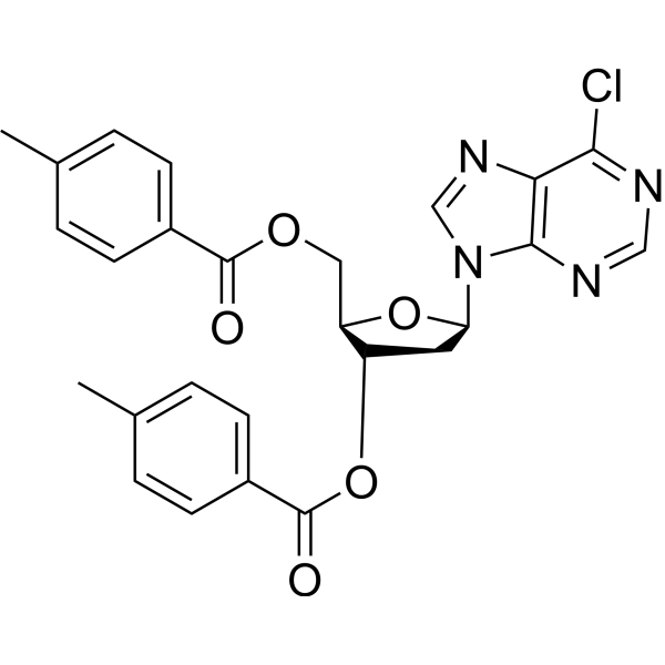 3,5-O-Ditoluoyl 6-chloropurine-9-β-D-deoxyriboside