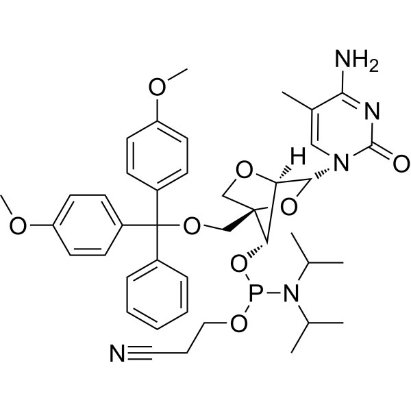 DMT-LNA-5mA phosphoramidite Chemical Structure
