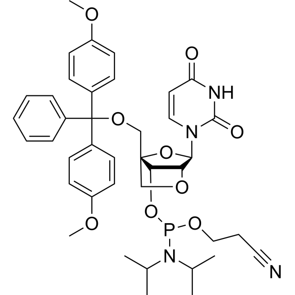 DMTr-LNA-U-3-CED-Phosphora Chemical Structure