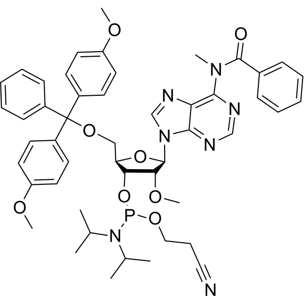 DMT-2'-OMe-dA(bz) phosphoramidite Chemical Structure