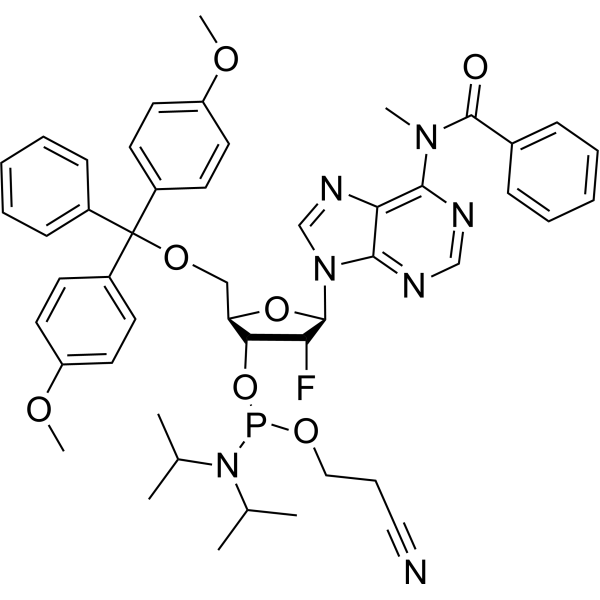 DMT-2'-F-dA(bz) phosphoramidite Chemical Structure