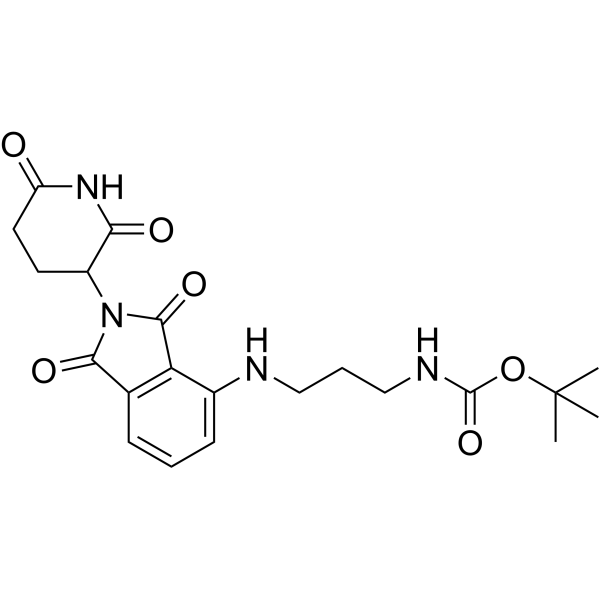 Thalidomide-NH-(CH2)3-NH-Boc Chemical Structure