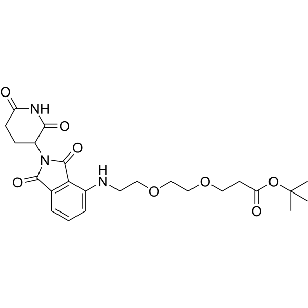Thalidomide-4-NH-PEG2-COO(<em>t</em>-Bu)