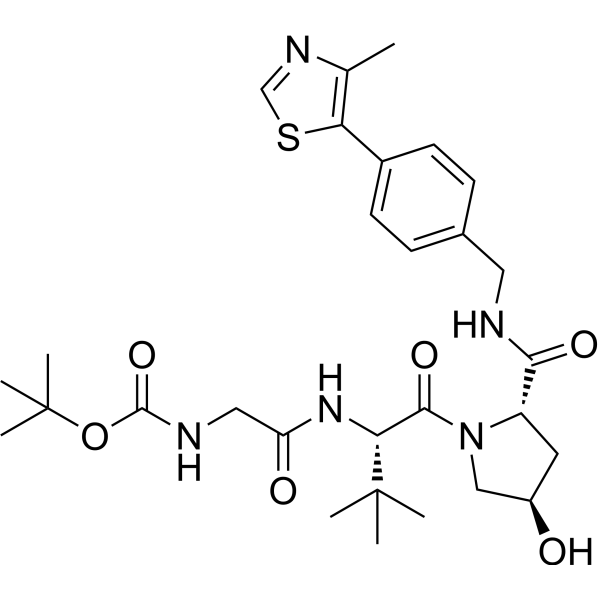VH032-NH-CO-CH2-NHBoc Chemical Structure