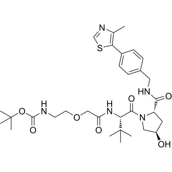 VH032-O-C2-NH-Boc Chemical Structure