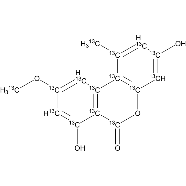 Alternariol, <em>methyl</em> ether-13C15