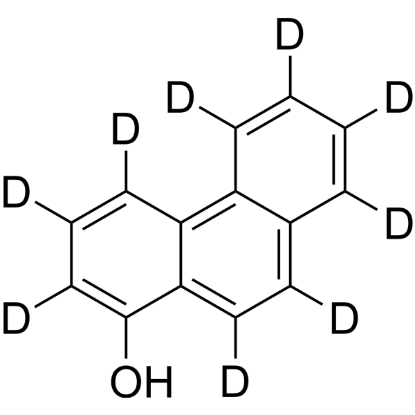 1-Hydroxyphenanthrene-d<sub>9</sub> Chemical Structure