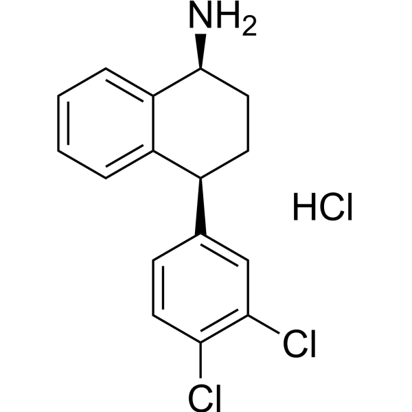 (1S,4S)-N-Desmethyl Sertraline hydrochloride Chemical Structure
