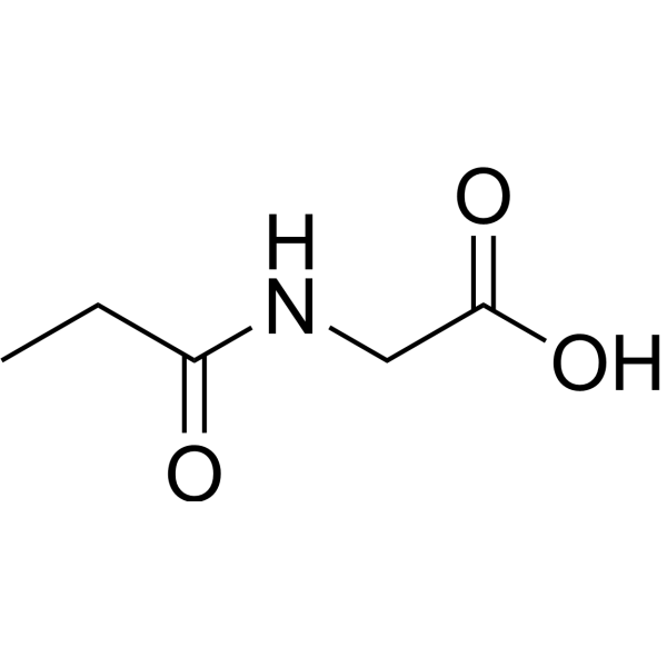 Propionylglycine Chemical Structure