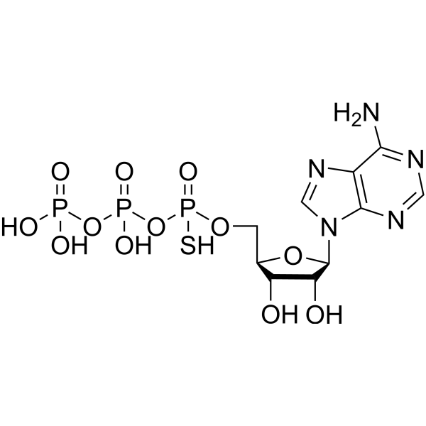 Adenosine 5′-O-1-thiotriphosphate Chemical Structure
