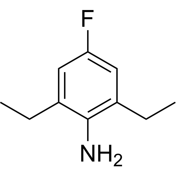 2,6-Diethyl-4-fluoroaniline Chemical Structure
