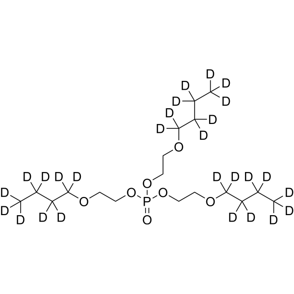Tris(2-butyloxyethyl)phosphate-d<sub>27</sub> Chemical Structure